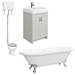 Chatsworth High Level Grey Roll Top Bathroom Suite profile small image view 4 
