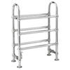 Old London - Chrome Clevedon Radiator - 820 x 520mm - LDR009 profile small image view 1 