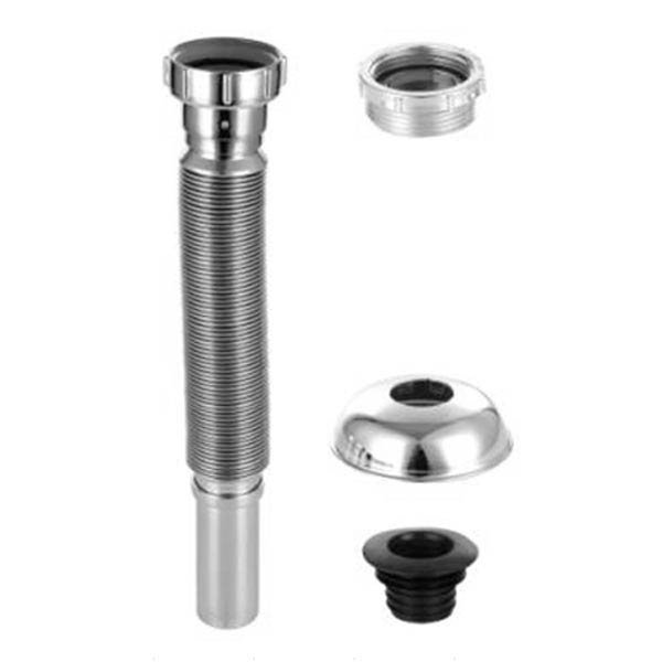 Chrome Flexible Waste Trap at Victorian Plumbing UK