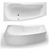Cleargreen - EcoCurve 1700 x 750 Shower Bath with Front Panel & Bathscreen profile small image view 3 