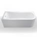 Cleargreen Viride Offset 170cm x 75cm Single Ended Bath + Panel profile small image view 4 