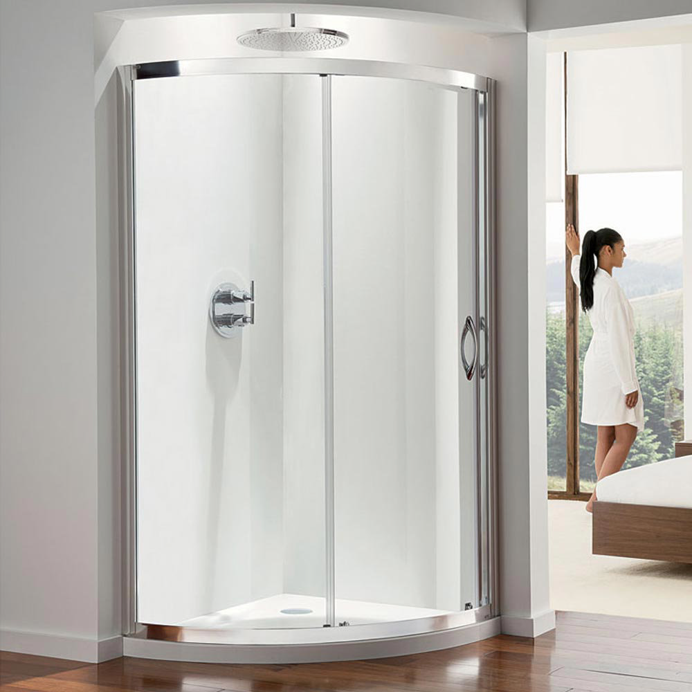 Coram Premier Offset Crescent Shower Enclosure Victorian Plumbing