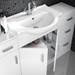 Cove White 1050mm Large Vanity Unit profile small image view 2 