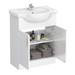 Cove 6 Piece Vanity Unit Bathroom Suite (High Gloss White - Depth 300mm) profile small image view 3 