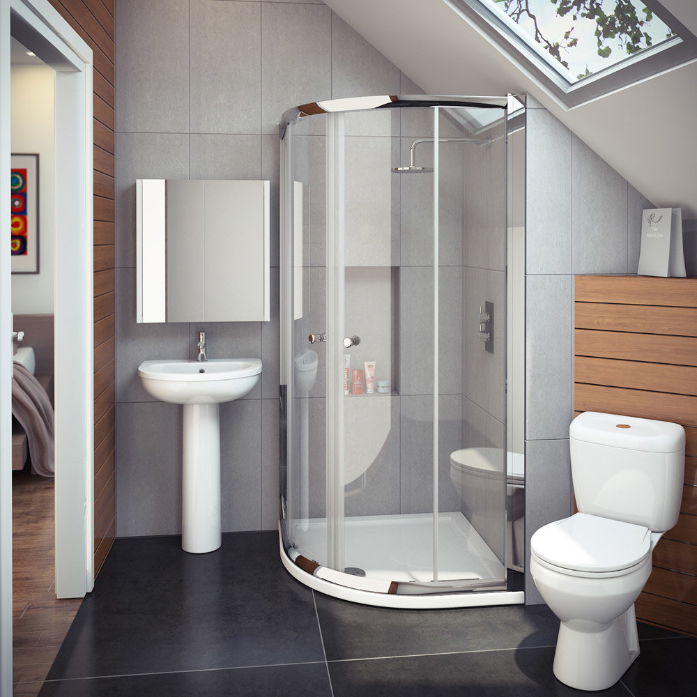 Cove En Suite Bathroom Suite W Quadrant Enclosure