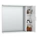 Cove White Illuminated Mirror Cabinet (850mm Wide) profile small image view 2 