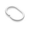 Croydex C-Type Shower Curtain Rings - White - AK142122 profile small image view 1 
