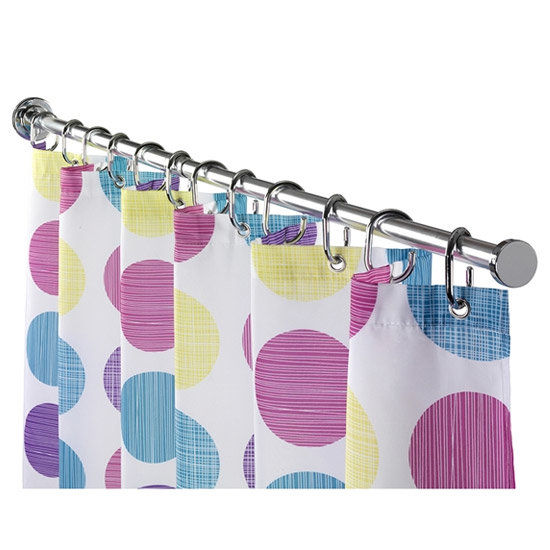 Croydex Contemporary Luxury Chrome Telescopic Spigot Shower Curtain Rod