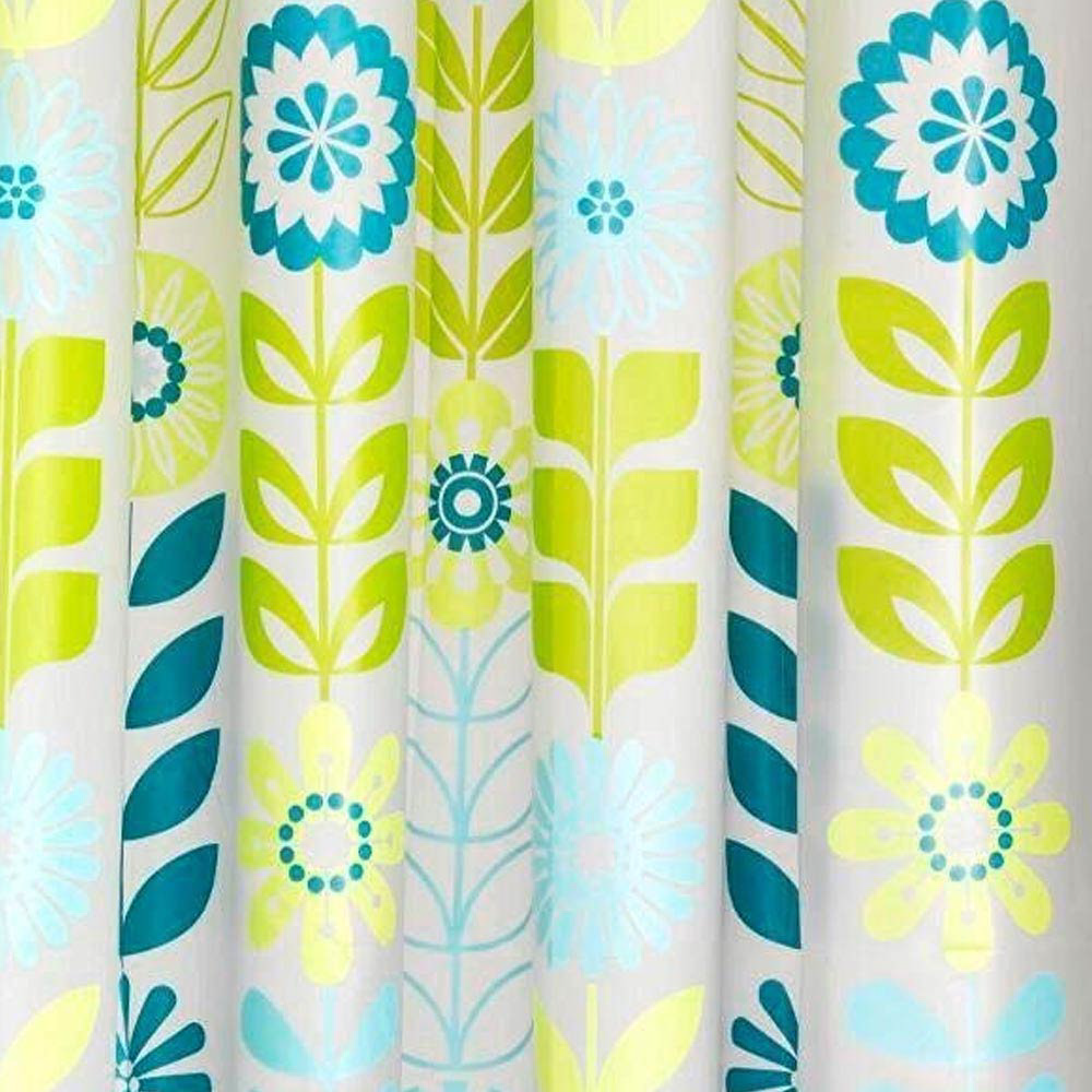 Croydex Mod Floral PEVA Shower Curtain 1800 x 1800mm AE287326 at