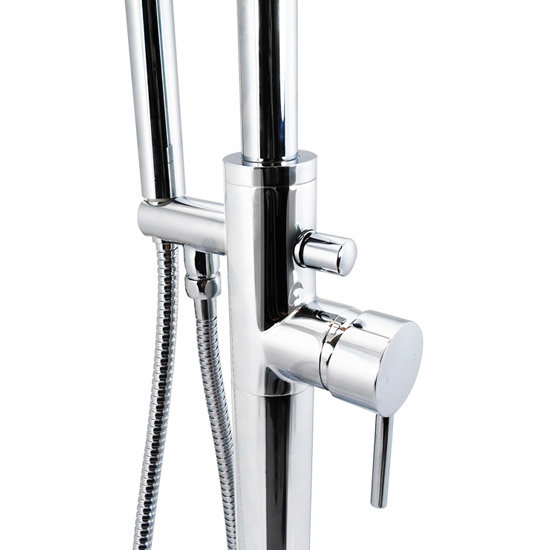 Cruze Freestanding Bath Taps with Shower Mixer at Victorian Plumbing UK