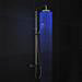 Cruze Modern LED Thermostatic Shower - Chrome profile small image view 2 