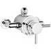 Cruze Modern Round Concealed Dual Thermostatic Shower Valve profile small image view 2 