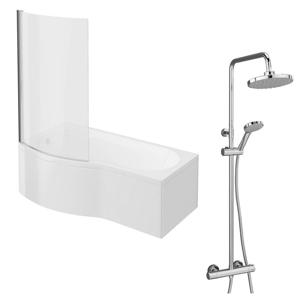 Cruze Shower Bath Exposed Shower Pack 1700 B Shaped With Screen