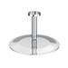 Cruze Ultra Thin Round Shower Head with Short Vertical Arm - 300mm profile small image view 2 