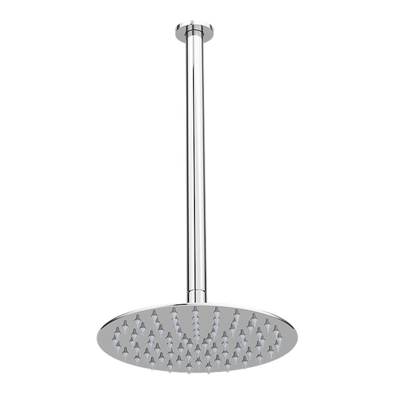 Cruze Ultra Thin Round Shower Head With Vertical Arm 200mm Online