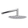 Cruze 200mm Ultra-Thin Round Shower Head with Wall Mounted Arm profile small image view 1 