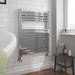 Cube Heated Towel Rail - Chrome (600 x 800mm) profile small image view 2 