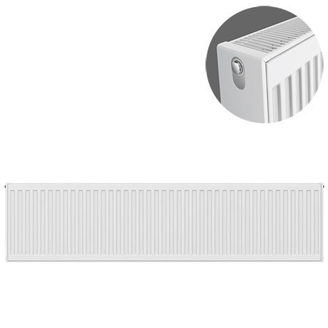 Type 22 H300 x W1400mm Compact Double Convector Radiator - D314K