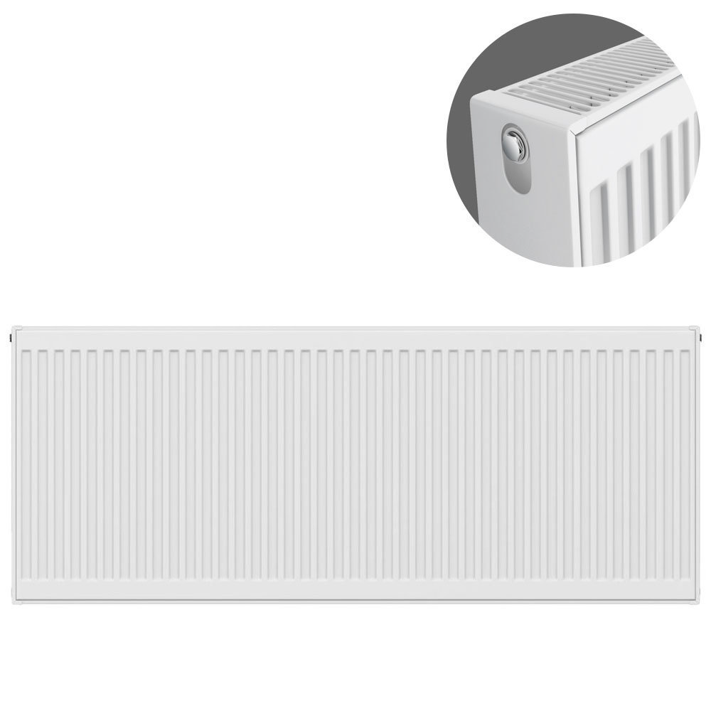 Type 22 H600 x W1400mm Compact Double Convector Radiator - D614K