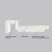 Merlyn MStone RH Offset Quadrant Shower Tray profile small image view 2 