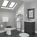 Old London Traditional Vanity Unit (600mm Wide - Charcoal) profile small image view 4 
