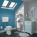 Old London Traditional Vanity Unit (600mm Wide - Duck Egg Blue) profile small image view 3 