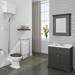 Old London Traditional Vanity Unit (800mm Wide - Charcoal) profile small image view 4 