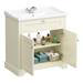 Old London Traditional Vanity Unit (800mm Wide - Ivory) profile small image view 5 