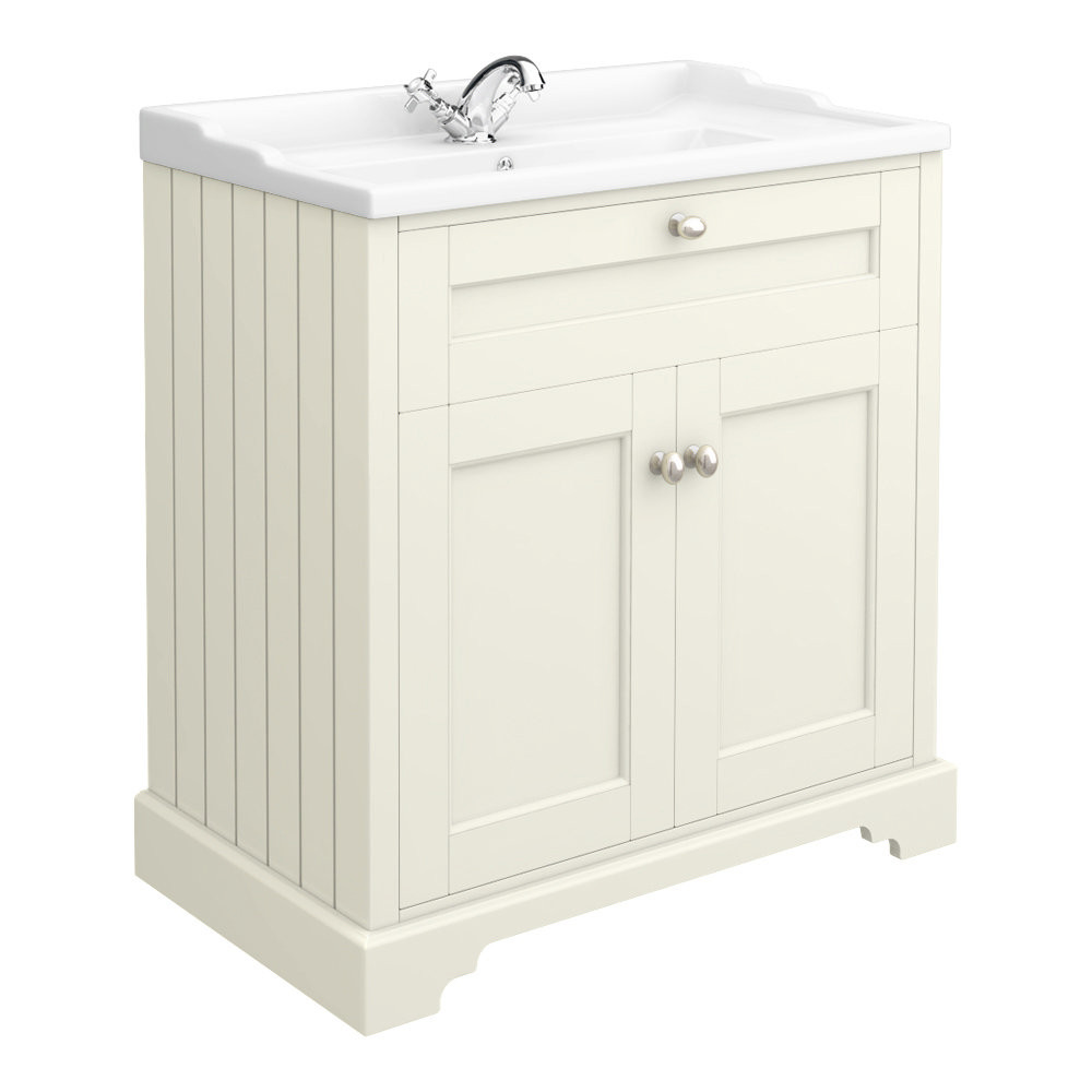 Old London Traditional Vanity Unit (800mm Wide - Ivory)