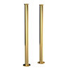 Hudson Reed Brushed Brass Freestanding Bath Standpipes - DA811 profile small image view 1 