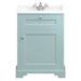 Downton Abbey Traditional 600mm Duck Egg Blue Sink Vanity Unit + Low Level Toilet profile small image view 3 