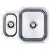 Reginox Dakota 1.5 Bowl Stainless Steel Undermount Kitchen Sink profile small image view 1 