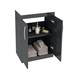 Brooklyn 1205mm Black Double Basin Vanity Unit profile small image view 2 
