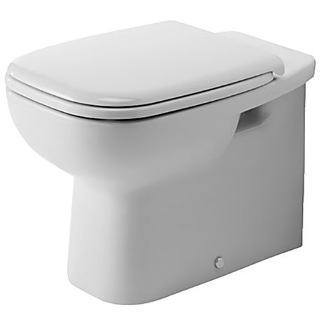 Duravit D-Code HygieneGlaze Back to Wall Toilet Pan + Seat