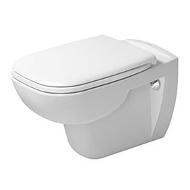 Duravit D-Code HygieneGlaze Wall Hung Toilet + Seat