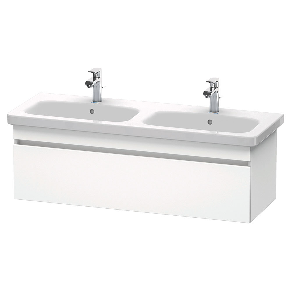Duravit DuraStyle 1300mm 1Drawer Wall Mounted Double Basin Vanity Unit