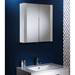 Tavistock Detail Double Door Mirror Cabinet - Gloss White profile small image view 3 