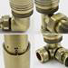 Delta Corner TRV Antique Brass Thermostatic Radiator Valves profile small image view 2 