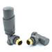 Delta Angled TRV Gunboat Grey Thermostatic Radiator Valves profile small image view 3 
