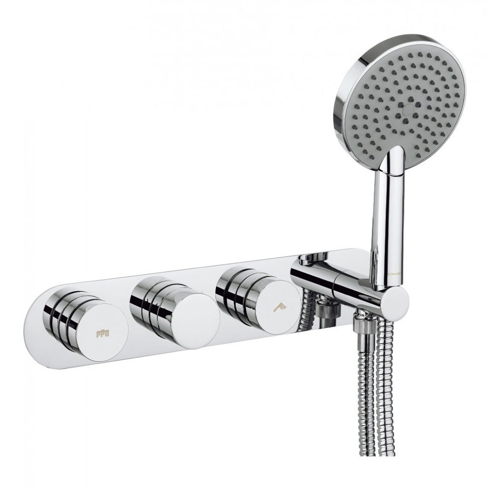 Crosswater - Dial Central 2 Control Shower Valve with 3 Mode Handset