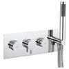 Crosswater - Dial Kai Lever 2 Control Shower Valve with Single Mode Handset profile small image view 1 