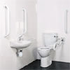 Bristan - DocM Close Coupled WC Pack with TMV3 Thermostatic Basin Mixer Tap - White Aluminium - DOCM-T3-W profile small image view 1 