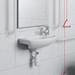 Milton Doc M Pack - Accessible Bathroom Toilet, Basin + White Grab Rails profile small image view 2 