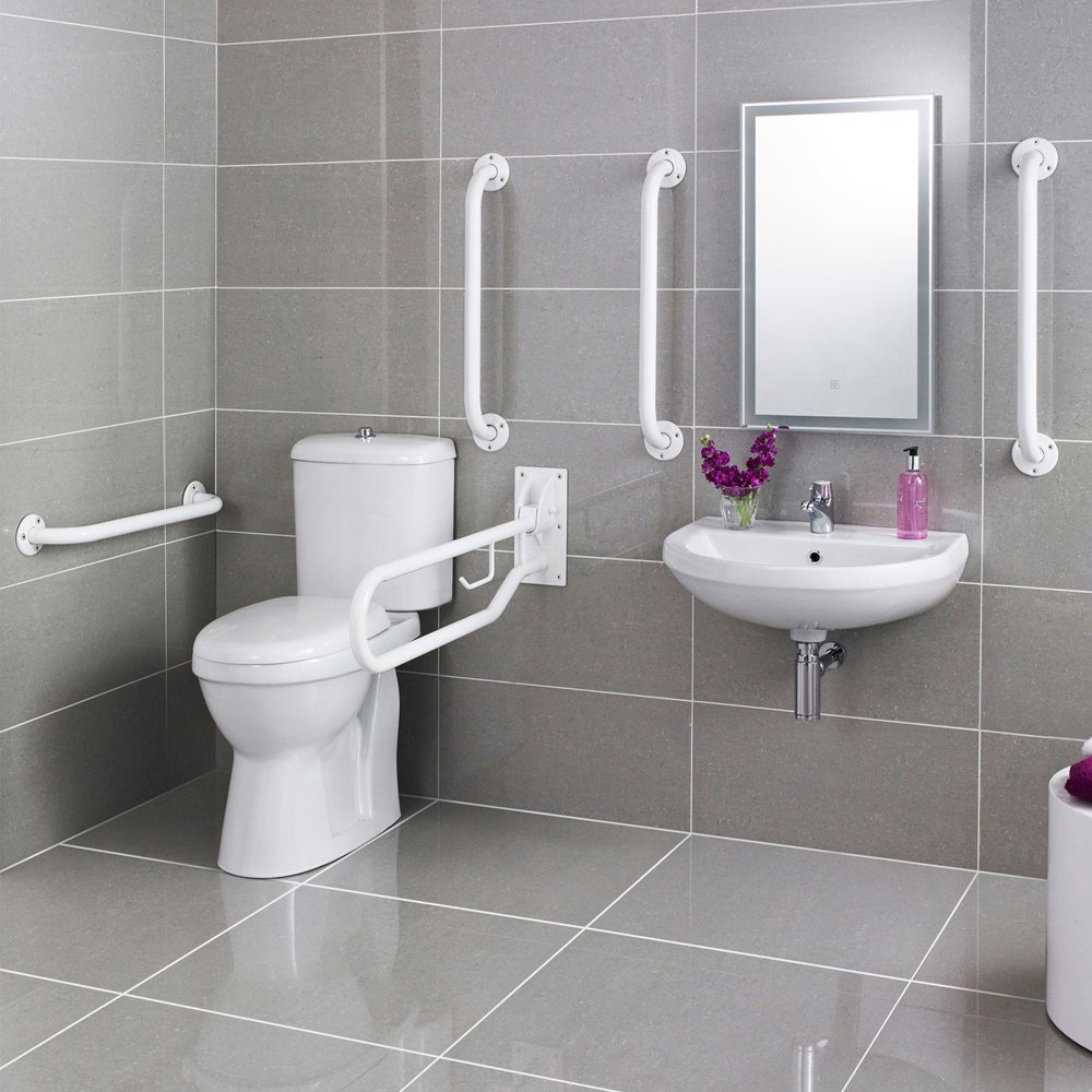 Nuie Single Flush High Rise Close Coupled Toilet | Victorian Plumbing.co.uk