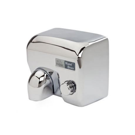 Dolphin - Surface Mounted Push Button Hot Air Hand Dryer - Chrome ...