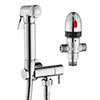 Cruze Modern Thermostatic Douche Shower Spray Kit with Shut Off Valve + Hose profile small image view 1 
