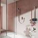 Aqualisa Dream Square Thermostatic Mixer Shower with Adjustable Head - DRMDCV1.AD.SQR profile small image view 5 