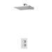 Aqualisa Dream Square Thermostatic Mixer Shower with Wall Fixed Head - DRMDCV1.FW.SQR profile small image view 2 