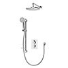 Aqualisa Dream Round Thermostatic Mixer Shower with Adjustable and Wall Fixed Heads - DRMDCV2.ADFW.RND profile small image view 1 