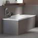Duravit DuraStyle 1700 x 750mm Rectangular Bath with Backrest Slope Right + Support Feet profile small image view 5 